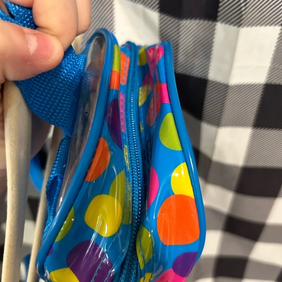 Vintage 90s Lisa Frank Spottie & Dottie Rainbow Dalmatians Clear Mini Backpack - Picture 7 of 10